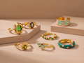 Fall 2026 enamel-green gold-toned jewelry blind box